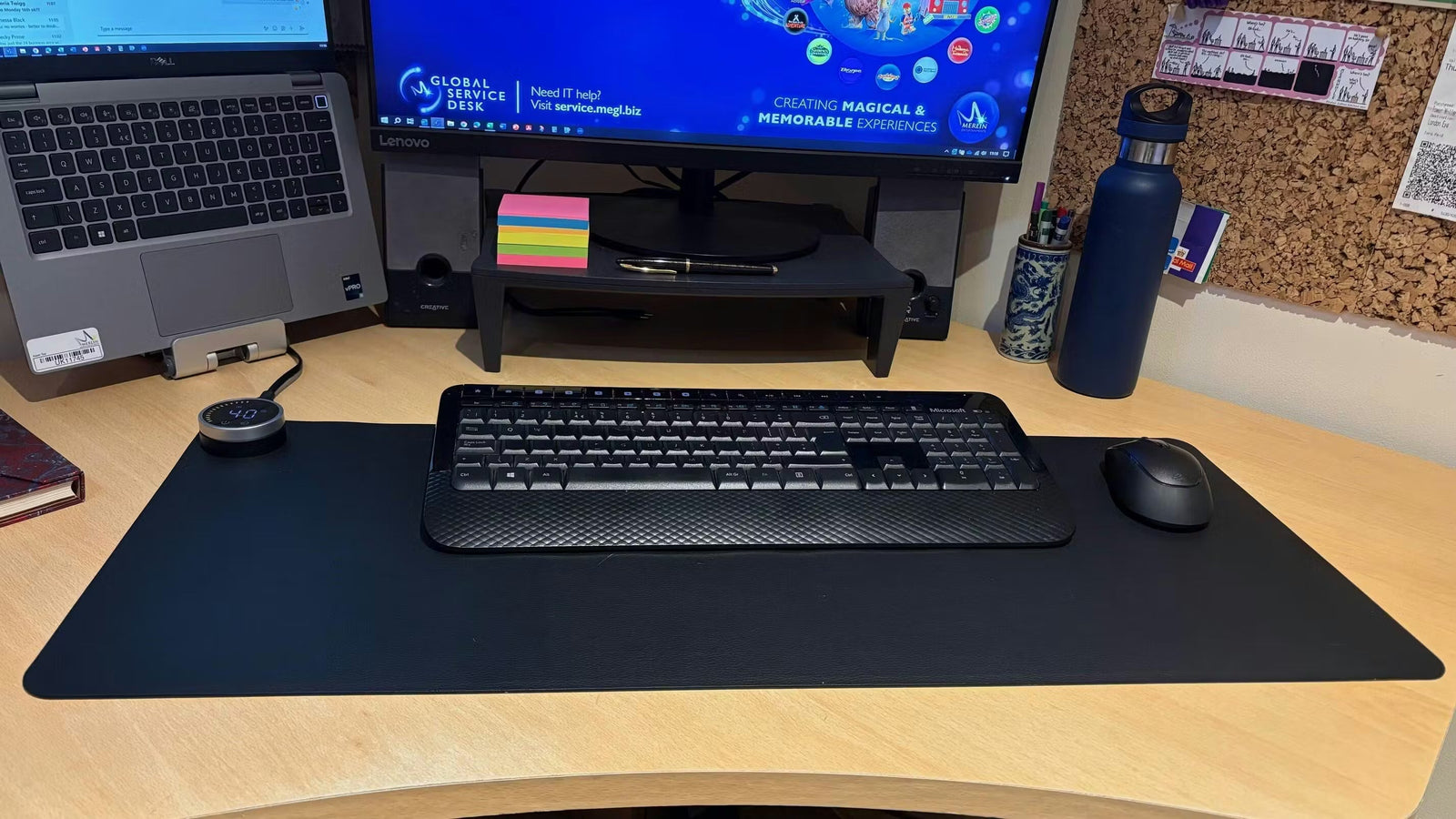 Large Heated Desk Pad – Covers Keyboard &amp; Mouse Area